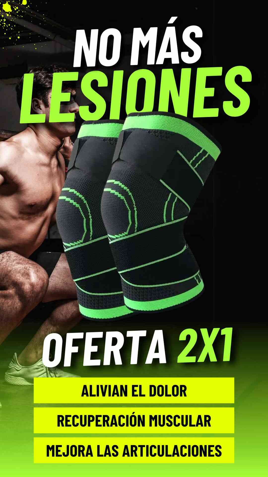 Rodi Max Pro rodilleras de compresión 2x1